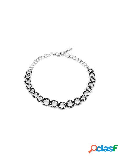 Collana GIOVANNI RASPINI Millefiori in argento 925 11694