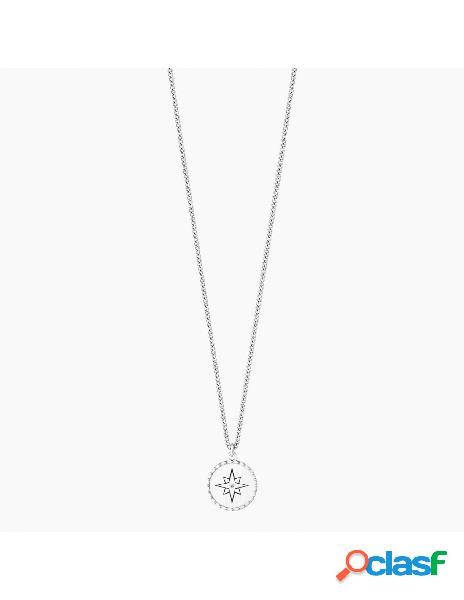 Collana KIDULT SYMBOLS in acciaio 316L 751219 ROSA DEI VENTI