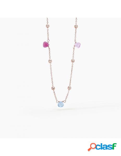 Collana MABINA in argento 925 rosato Beauty Code 553349