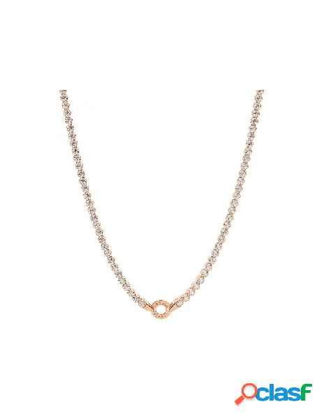 Collana ROSATO STORIE in argento RZC053 Rose Gold White