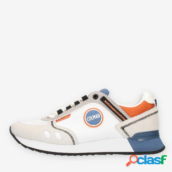 Colmar Travis Sport Colors Sneakers da uomo bianche blu e