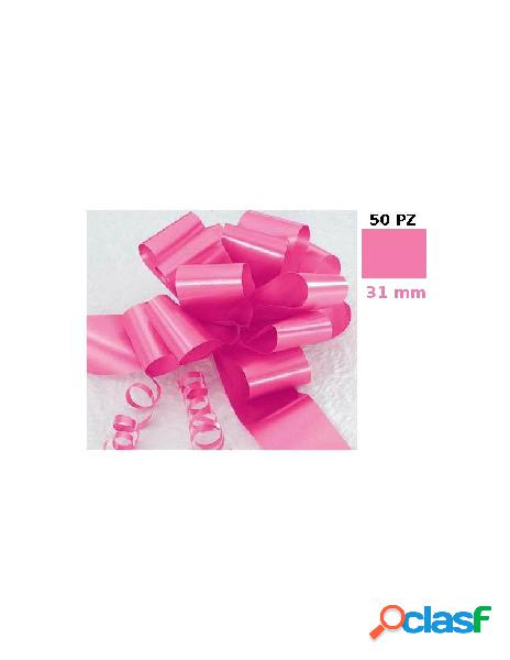 Confezione 50 fiocchi rapid spessore 31 mm colore rosa