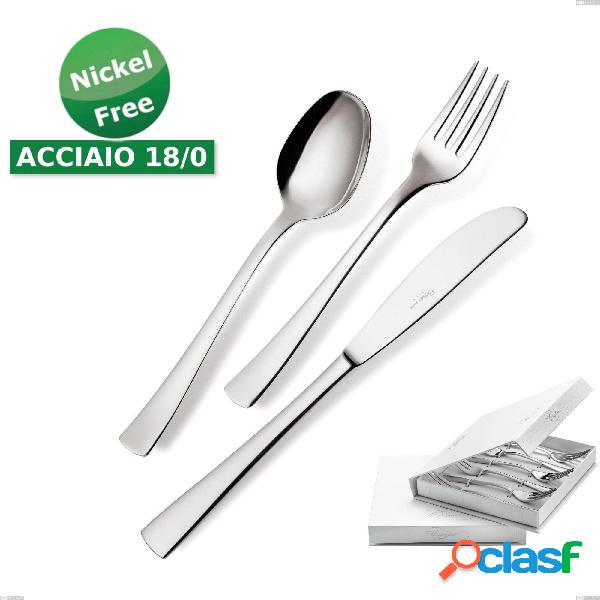 Confezione a libro 6 pezzi forchette dolce Alfa 18/0 nichel