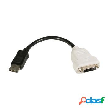 Convertitore displayport a dvi maschio-femmina nero