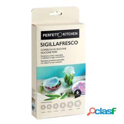 Coperchi in silicone Sigillafresco - Perfetto - set 6 pezzi