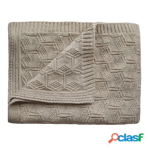 Coperta Mushie Baby Blanket Honeycomb Beige