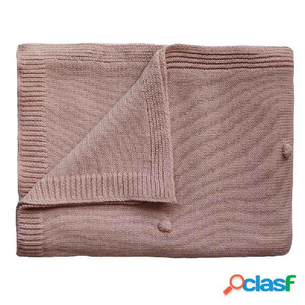 Coperta Mushie Baby Blanket Textured Dots Blush