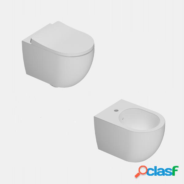 Coppia di WC e bidet sospeso Domus Falerii collezione