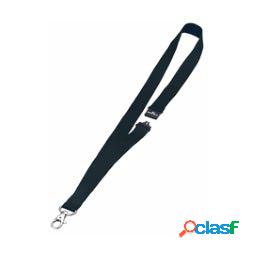 Cordoncini portabadge - larghezza 20 mm - nero - Durable -