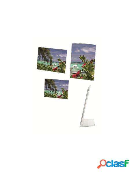 Cornice foto in acrilico trasparente verticale - misura