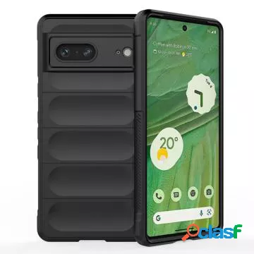 Cover in TPU Serie Rugged per Google Pixel 7 - Nera