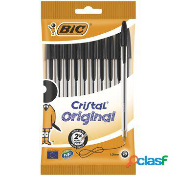 Cristal original, penne nere a sfera (punta 1mm), confezione