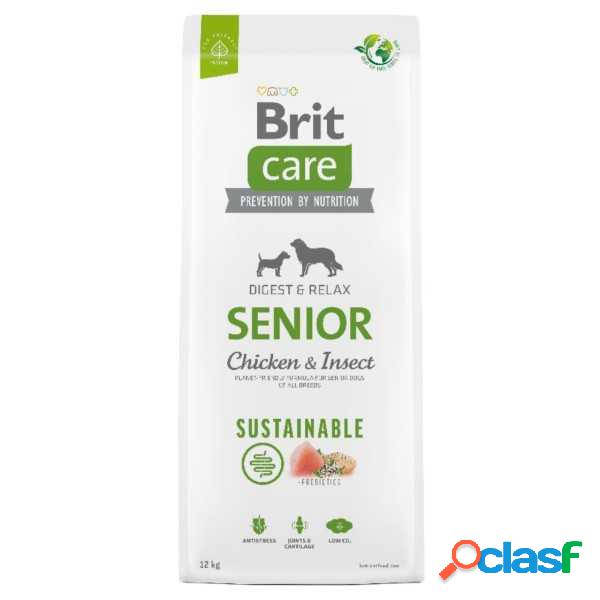 Crocchette Brit Care Senior Sustainable Pollo e Insetti 12