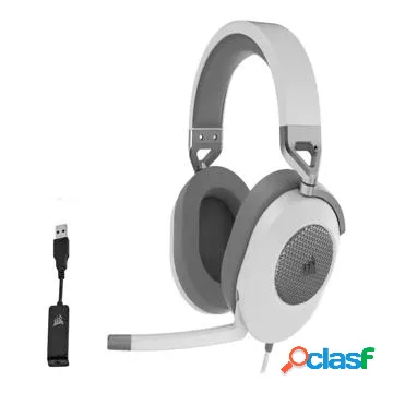 Cuffie con cavo CORSAIR Gaming HS65 SURROUND - bianco