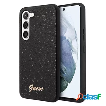 Custodia Ibrida Guess Glitter Flakes Metal Logo per Samsung