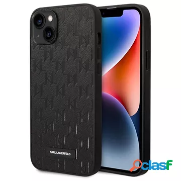 Custodia Karl Lagerfeld Saffiano Monogram per iPhone 14 Plus