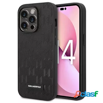 Custodia Karl Lagerfeld Saffiano Monogram per iPhone 14 Pro