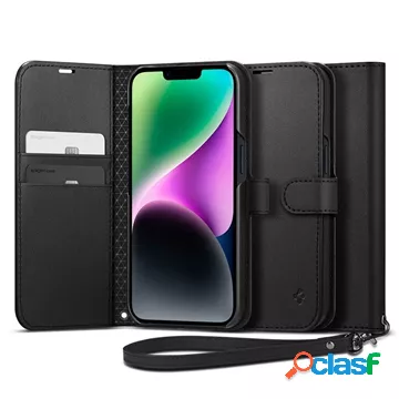 Custodia a Portafoglio Spigen Wallet S per iPhone 14 - Nera