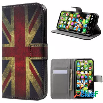 Custodia a portafoglio serie stile iPhone X / iPhone XS -