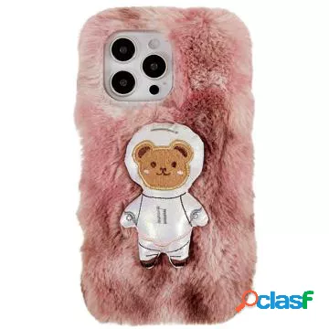 Custodia in TPU 3D Plush Inverno peloso per iPhone 14 Pro -