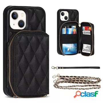 Custodia in TPU con motivo a griglia per iPhone 13 mini con