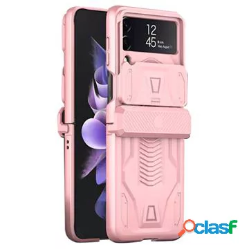 Custodia per Samsung Galaxy Z Flip4 GKK Camera Slider - Rosa