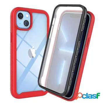 Custodia per iPhone 14 Plus serie 360 Protection - rossa /