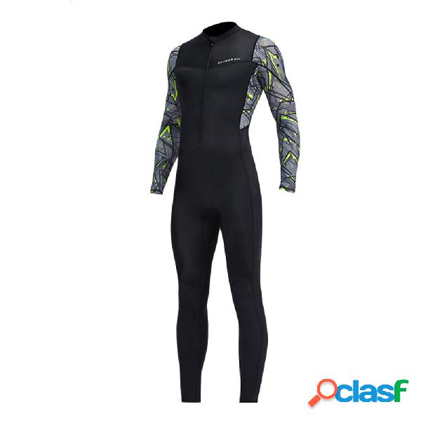 DIVE&SAIL Muta intera da uomo UPF50+ UV Protezione Soft Muta