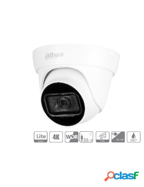 Dahua - telecamera analogica dome 4k 8mp ottica fissa 2.8mm