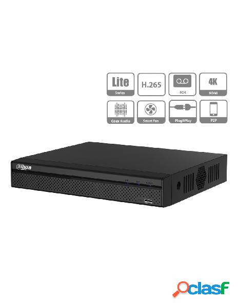 Dahua - videoregistratore xvr dvr nvr 4 canali penta-brid 4k