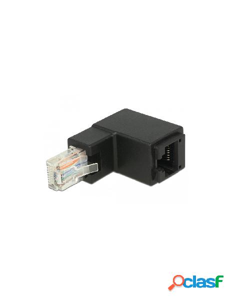 Delock - adattatore rj45 maschio femmina cat.6 utp angolato