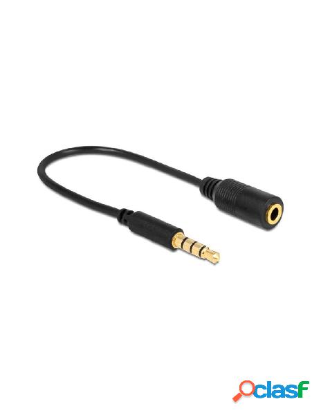 Delock - cavo audio 3.5 mm m/f 4pin convertitore di