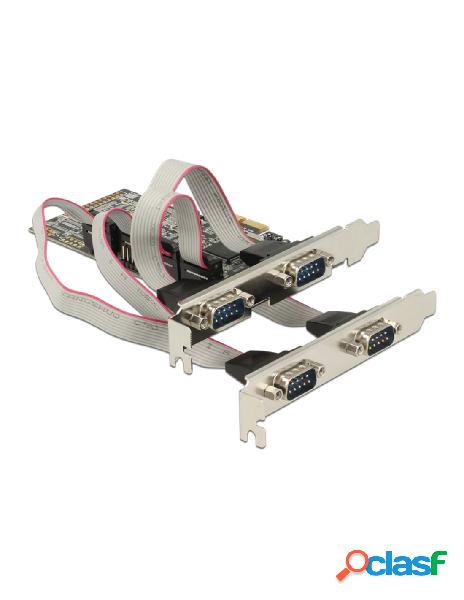 Delock - scheda pci express 4 porte seriali rs-232