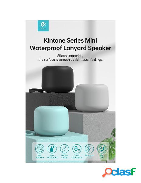 Devia - altoparlante bluetooth 5,0 5w in silicone waterproof