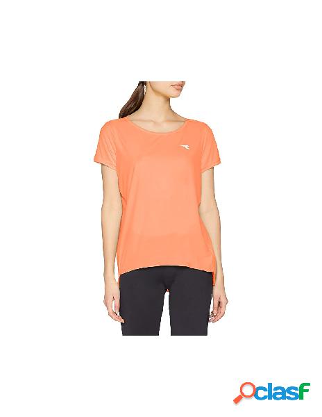 Diadora - diadora t-shirt donna coral fluo