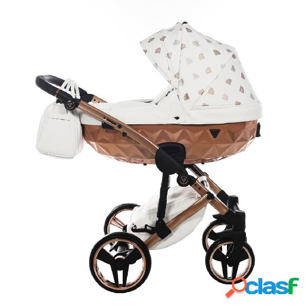 Diamond GLOW V2 2 in 1 PELLE BIANCO Navicella Rosa Satinato