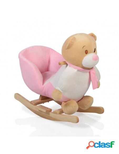 Dondolo Moni Trade Peluche Orso Rosa