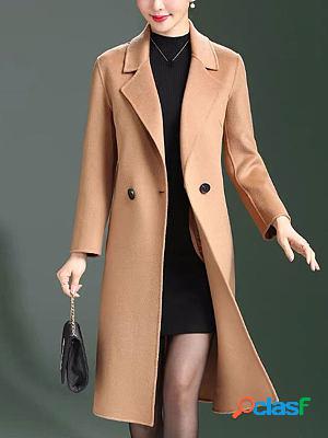 Double-sided Woolen Coat Mid-length Cashmere Woolen