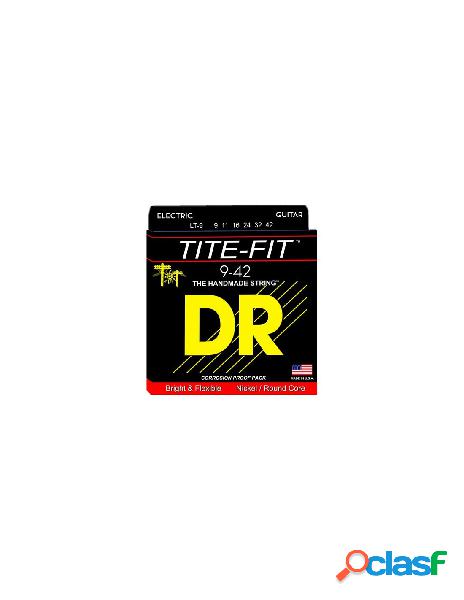 Dr - muta corde chitarra elettrica dr lt 9 tite fit light