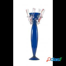 Driade Srl Amarillide Vaso Vetro Soffiato-incolore+Blu