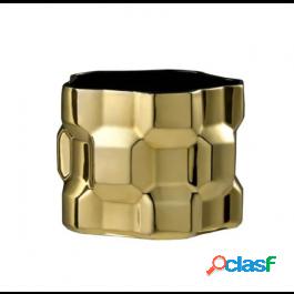 Driade Srl Gear Vaso H20 Ceramica-oro+Nero