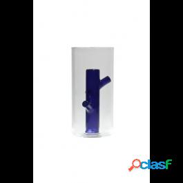 Driade Srl Root Vaso H25 Vetro Borosilicato-incolore+Blu