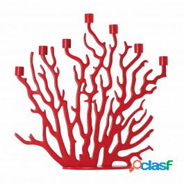Driade Srl Tenochtitlan Candlestick Painted Aluminum Red