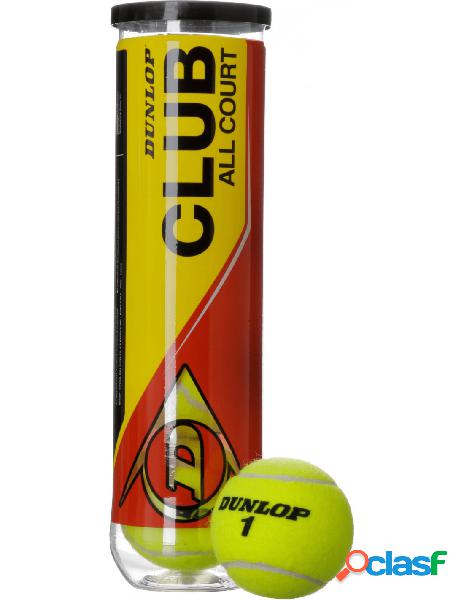 Dunlop - dunlop club all court palline da tennis giallo