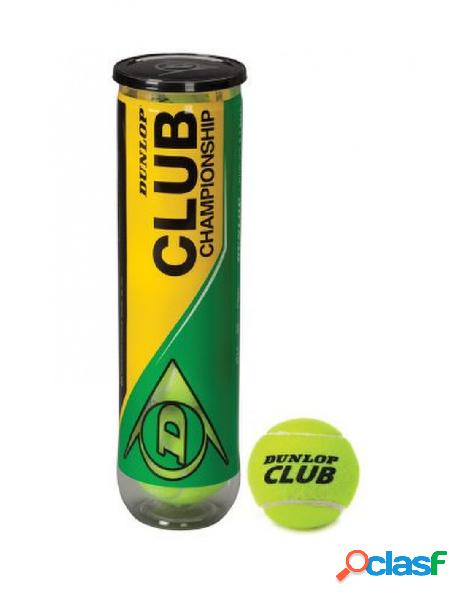Dunlop - dunlop club championship palline da tennis giallo