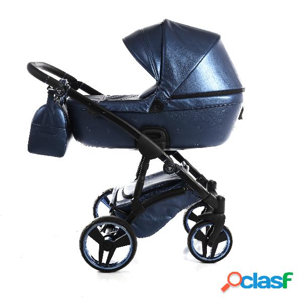 Duo Junama Termo Pelle Blue Navy Telaio Nero anelli/cerchi
