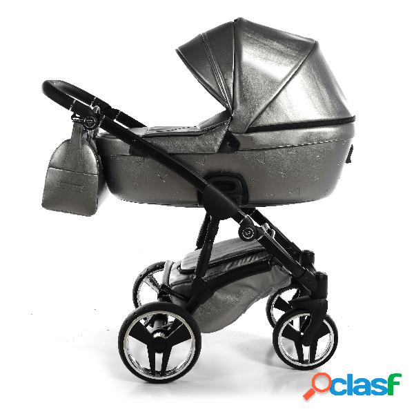 Duo Junama Termo Pelle Grigio Silver Telaio Nero