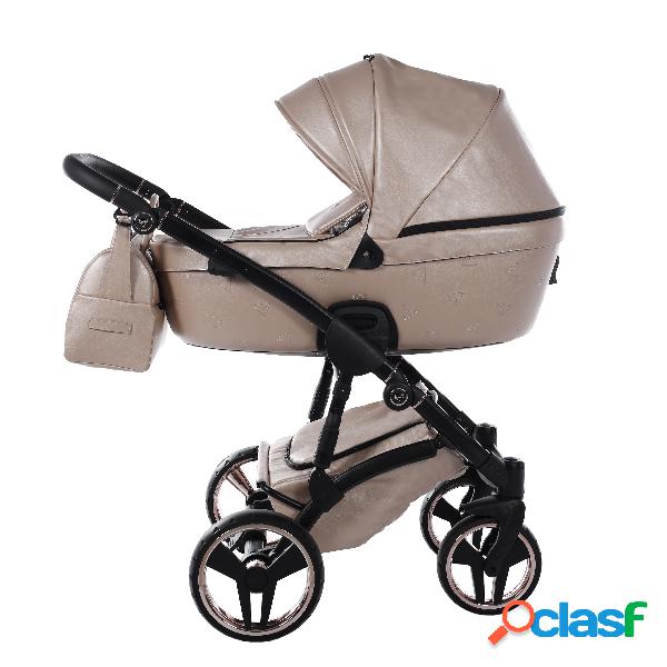 Duo Junama Termo Pelle Rosa Telaio Nero anelli/cerchi Rosa