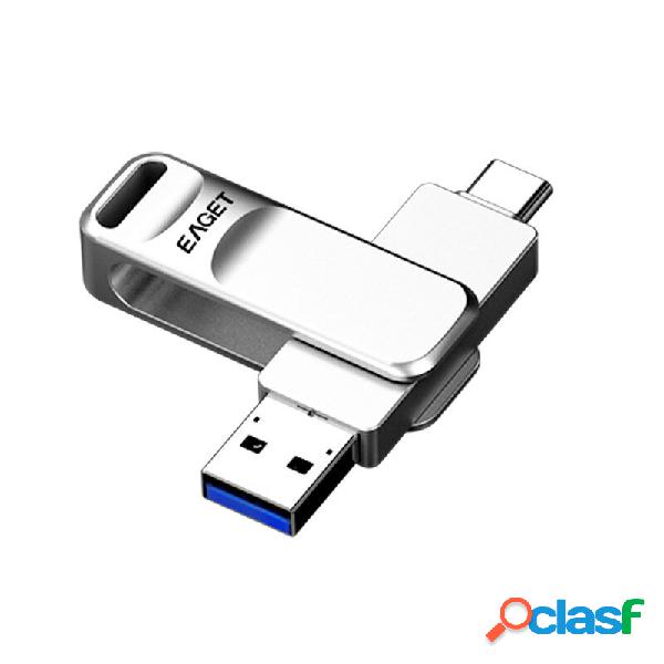 Eaget CF20 Type-C&USB3.0 Flash Drive 32G/64G/128G/256G