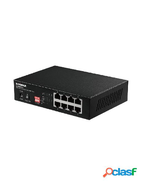 Edimax - switch fast ethernet 8 porte a lungo raggio con 4